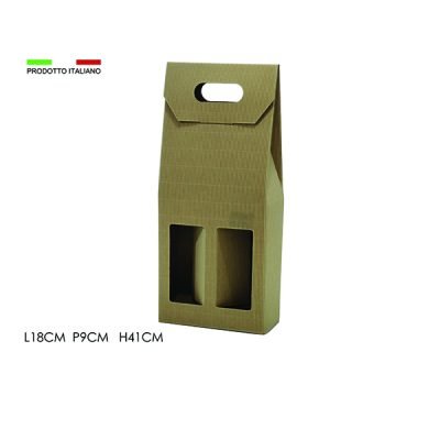 Τσάντα δώρου 2 μπουκαλιών 41 x 18cm [02950164]