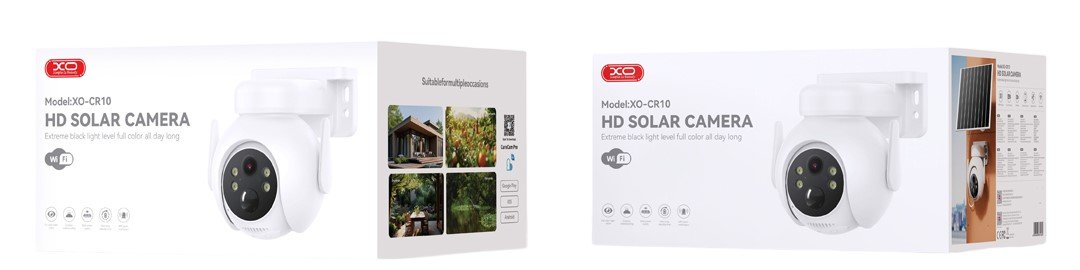 XO CR10 Εξωτερική Ηλιακή Έγχρωμη Κάμερα 300W WiFi (16.001.0185) - Image 5