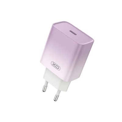 XO CE18 USB-C Φορτιστής Γρήγορης Φόρτισης EU 30W (Μωβ) (16.006.0247)