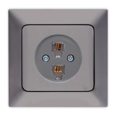 ΠΡΙΖΑ ΤΗΛΕΦΩΝΟΥ ΔΙΠΛΗ RJ 11 ΓΡΑΦΙΤΗΣ (152-16314)