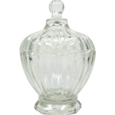 Φοντανιέρα γυάλινη με καπάκι – 14×9,5cm [00203167]