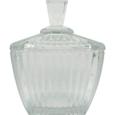 Κωνική γυάλινη φοντανιέρα με καπάκι [00203168]