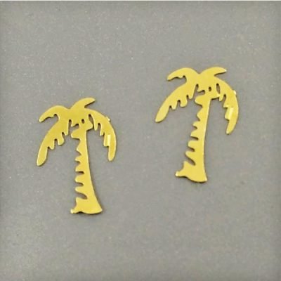 Σετ 50 μικρά μεταλλικά διακοσμητικά νυχιών – φοίνικες [40502059-25]