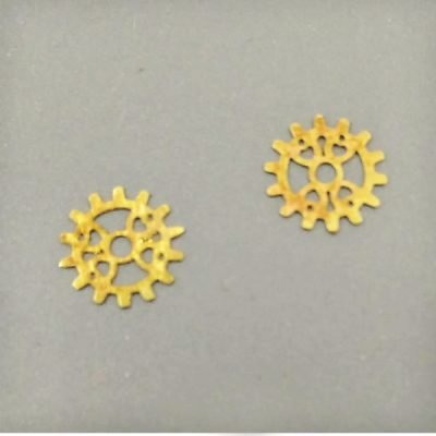 Σετ 50 μικρά μεταλλικά διακοσμητικά νυχιών – γρανάζι-καρδιά [40502059-27]