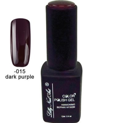 Ημιμόνιμο τριφασικό μανό 12ml – Dark purple [40504008-015]