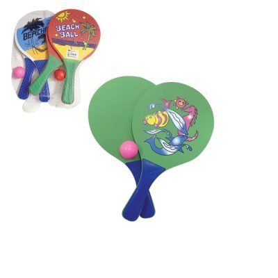 Σετ 2 ρακέτες παραλίας και 1 μπάλα 32 x 18,5cm [10501680]