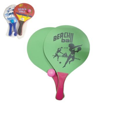 Σετ 2 ρακέτες παραλίας και 1 μπάλα 38 x 23,5cm [10501681]