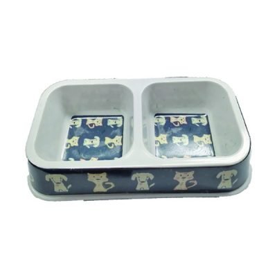 Διπλό μπόλ φαγητού σκύλου σε διάφορα σχέδια [10501703]