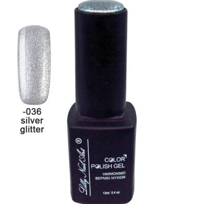 Ημιμόνιμο τριφασικό μανό 12ml – Silver glitter [40504008-036]