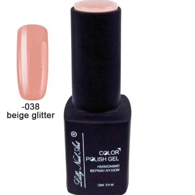 Ημιμόνιμο τριφασικό μανό 12ml – Beige glitter [40504008-038]
