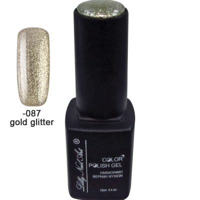 Ημιμόνιμο τριφασικό μανό 12ml – Gold glitter [40504008-087]