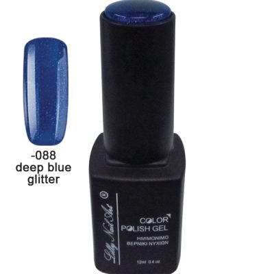 Ημιμόνιμο τριφασικό μανό 12ml – Dark blue glitter [40504008-088]