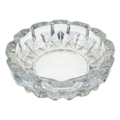 Στρογγυλό γυάλινο τασάκι 12cm [10704084]