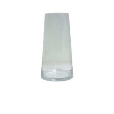 Διάφανο γυάλινο βάζο 25cm [10705130]