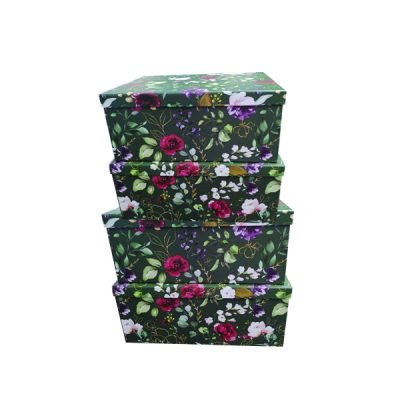 Σετ 10 χάρτινα παραλληλόγραμα κουτιά αποθήκευσης [11401265]