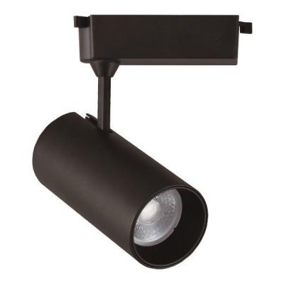 ΣΠΟΤ ΡΑΓΑΣ LED 2 ΓΡΑΜΜΩΝ 20W 3000K Φ70Χ160 ΜΑΥΡΟ PLUS (145-59053)