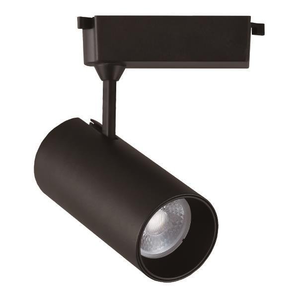 ΣΠΟΤ ΡΑΓΑΣ LED 2 ΓΡΑΜΜΩΝ 20W 3000K Φ70Χ160 ΜΑΥΡΟ PLUS (145-59053)