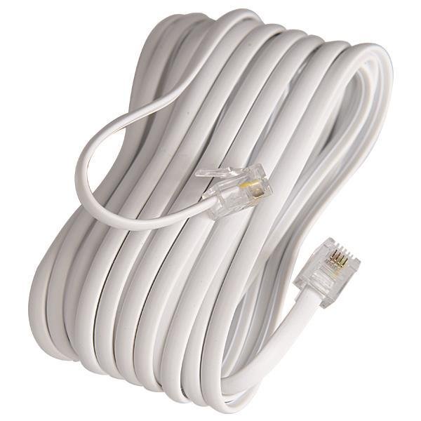 ΠΡΟΕΚΤΑΣΗ ΤΗΛΕΦΩΝΟΥ A.T. ΛΕΥΚΗ 5m 6P4C Rj11 (147-10063)