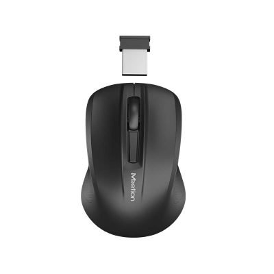 Meetion MT-MINIGO Silent Mini 2.4G Optical Ασύρματο Ποντίκι Μαύρο (17.001.0028)