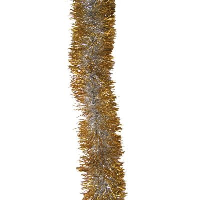 Ασημόχρυση Χριστουγεννιάτικη γιρλάντα 200εκ φ10εκ [00000400]