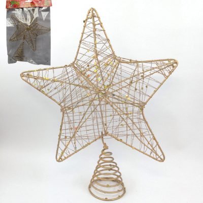 Συρμάτινη κορυφή Χριστουγεννιάτικου δέντρου 22εκ [00000947]