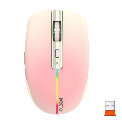 Meetion BTM002 Ασύρματο Ποντίκι Bluetooth (Ροζ) (17.001.0036)