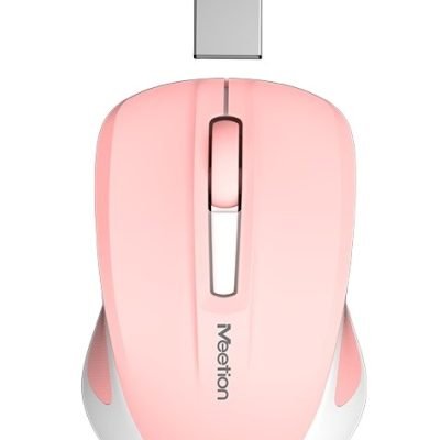 Meetion Silent Mini 2.4G Οπτικό Ασύρματο Ποντίκι (Ροζ) (17.001.0031)