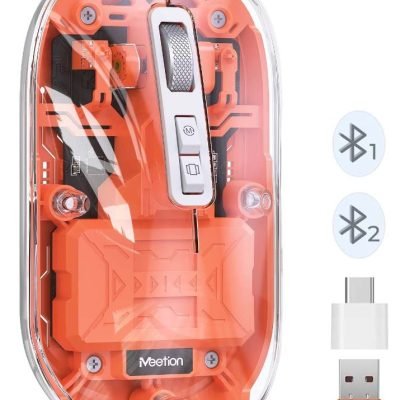 Meetion MT-BTM005 Ασύρματο Ποντίκι Πορτοκαλί (17.001.0050)