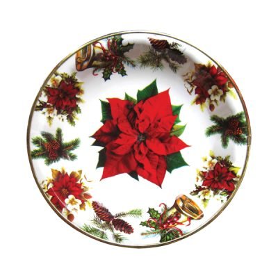 Χριστουγεννιάτικος βαθύς δίσκος σερβιρίσματος πλαστικός [00000606]