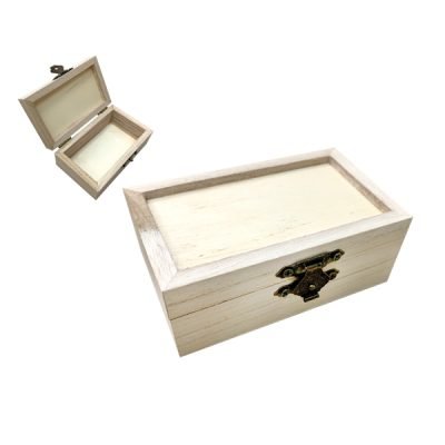 Ξύλινο αλουστράριστο κουτί Υ3,8 x Μ6 x Π10cm [20601361]