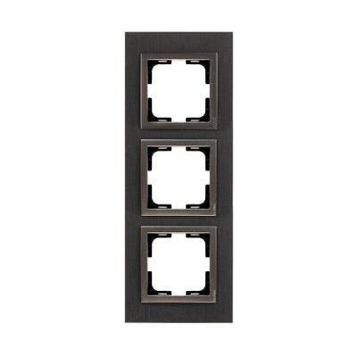 ΠΛΑΙΣΙΟ 3 ΘΕΣΕΩΝ ΑΛΟΥΜΙΝΙΟ ΜΑΥΡΟ (152-10872)