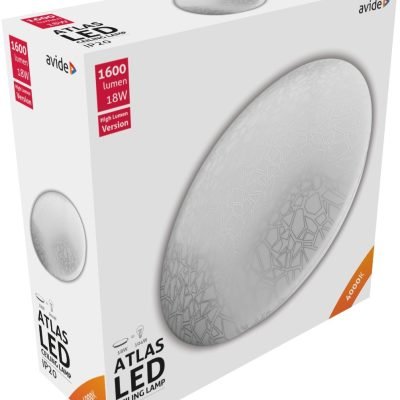 Avide LED Μοντέρνα Πλαφονιέρα Οροφής Atlas (Mosaic) 18W 330*100mm Λευκό 4000K (15.001.0452)