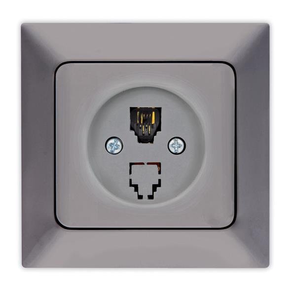 ΠΡΙΖΑ ΤΗΛΕΦΩΝΟΥ MONH RJ 11 ΓΡΑΦΙΤΗΣ (152-16313)