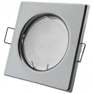 Avide GU10 Πλαίσιο Τετράγωνο Χρώμιο (15.001.0539)