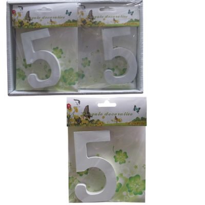 Ξύλινος αριθμός χειροτεχνίας “5”-πέντε [30501316-5]