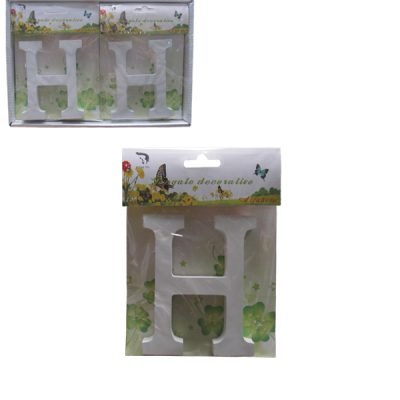 Ξύλινο γράμμα χειροτεχνίας “H” [30501317-H]