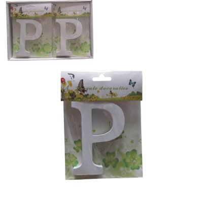 Ξύλινο γράμμα χειροτεχνίας “P” [30501317-P]