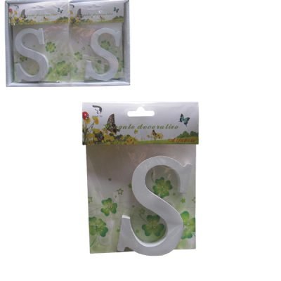 Ξύλινο γράμμα χειροτεχνίας “S” [30501317-S]