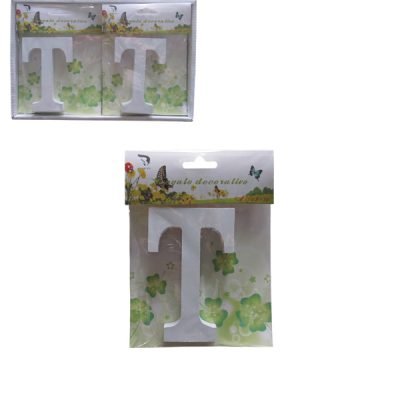 Ξύλινο γράμμα χειροτεχνίας “T” [30501317-T]