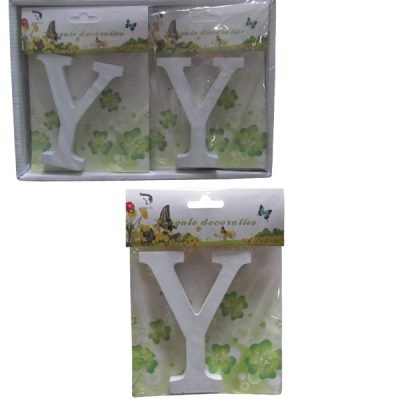 Ξύλινο γράμμα χειροτεχνίας “Y” [30501317-Y]