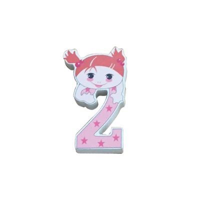 Ξύλινος αριθμός κορίτσι “2”-δύο [30501344]