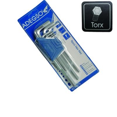 Σετ 9 κλειδιά άλεν Τ10-Τ50 [30501433]