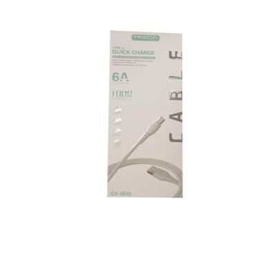Treqa Καλώδιο ταχείας φόρτισης CA-8643 type-c 1m 6A [30502114]