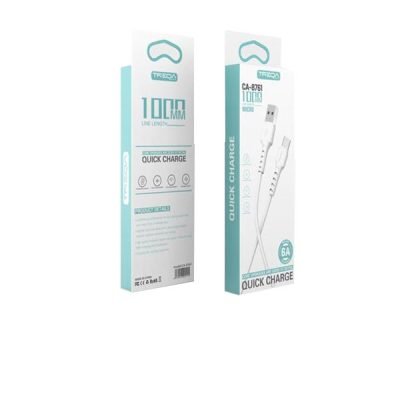 Treqa Καλώδιο ταχείας φόρτισης CA-8763 type-c 1m 6A [30502120]