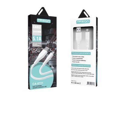 Treqa Καλώδιο ταχείας φόρτισης CA-8721 micro 3m 5,1A [30502137]