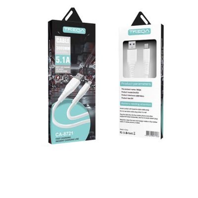 Treqa Καλώδιο ταχείας φόρτισης CA-8722 lightning 3m 5,1A [30502138]