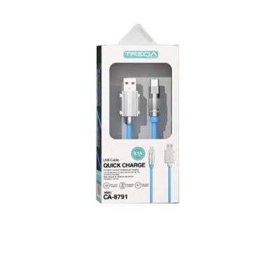 Treqa Καλώδιο ταχείας φόρτισης CA-8791 micro 1m 9,1A [30502140]