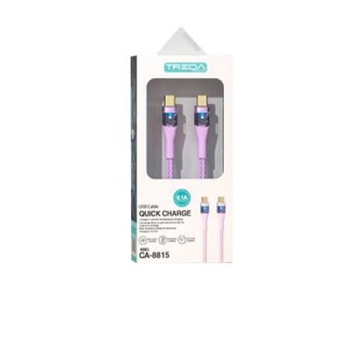 Treqa Καλώδιο ταχείας φόρτισης CA-8815 type-c σε type-c 1m 9,1A [30502146]