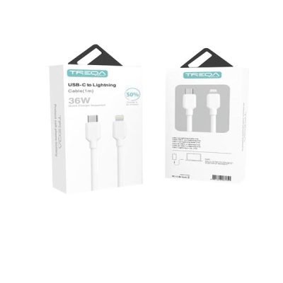 Treqa Καλώδιο ταχείας φόρτισης CA-870 type-c σε lightning 1m [30502147]