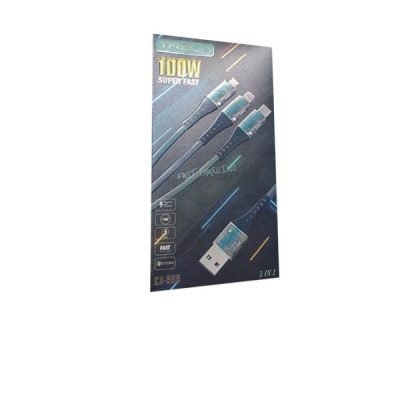Treqa Καλώδιο ταχείας φόρτισης 100W 3 σε 1 [30502148]